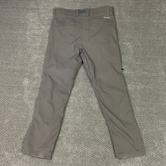 Eddie Bauer Rappel Canvas Pants Men's 34 x 32 Gray First Ascent Hiking Outdoor - Picture 4 of 16